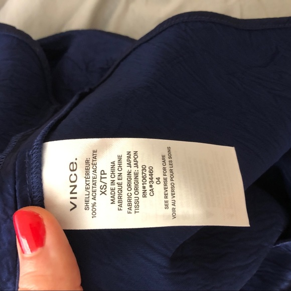 Vince Asymmetrical Crinkled Satin Dress - Picture 8 of 8